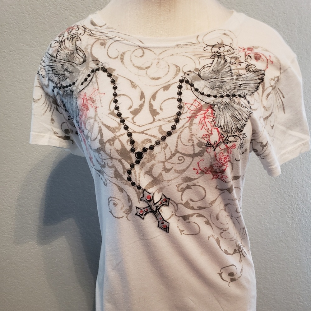 Rosary white t-shirt